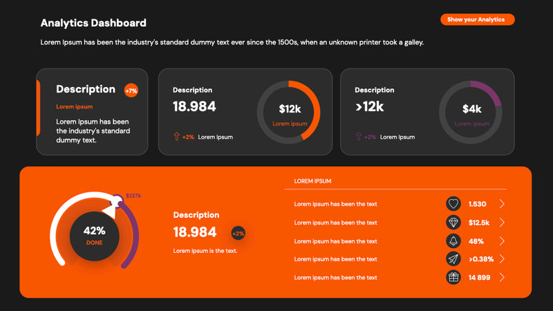Analytics Dashboards PowerPoint Presentation Template