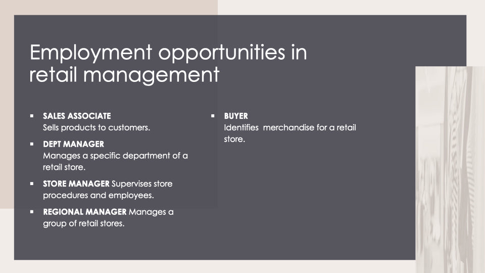 Retail Management