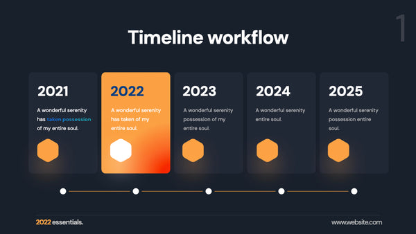 Timeline & Point PowerPoint Template