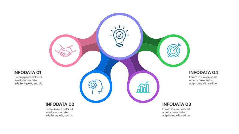 Flowcharts Keynote Presentation Templates. Set 02.
