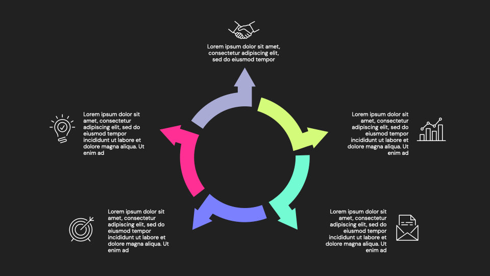 Arrows Animated PowerPoint Presentation. Set 02.