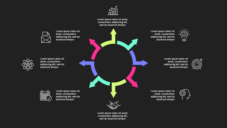 Arrows Animated PowerPoint Presentation. Set 02.