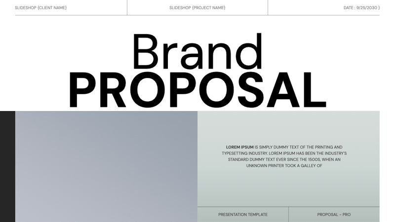 Brand Proposal Template