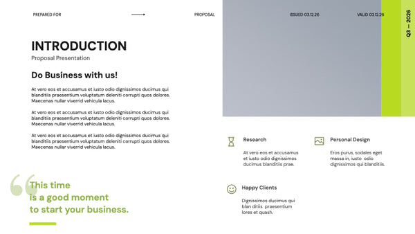 Project Proposal Google Slides Presentation