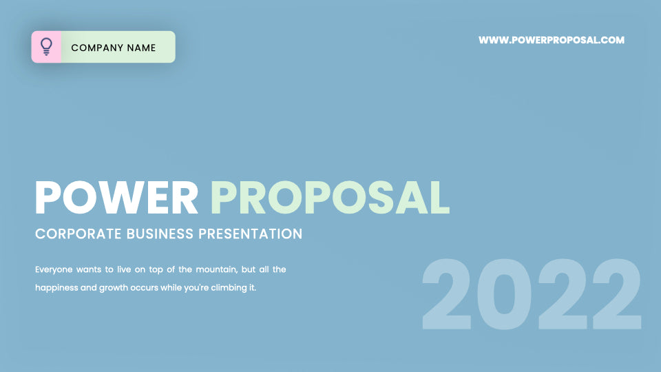 Power Proposal - PowerPoint Template