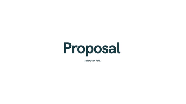 Proposal Presentation Keynote Template