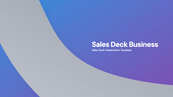 Modern Sales Deck Business Keynote Template