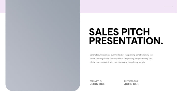 Sales Pitch Keynote Presentation Template