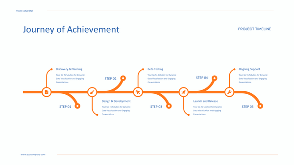 Timeline Infographic Presentation Power Point