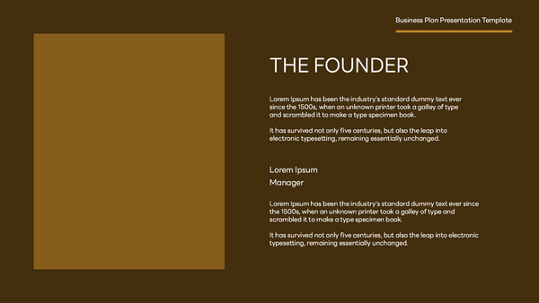 Classic Business Plan Keynote Template