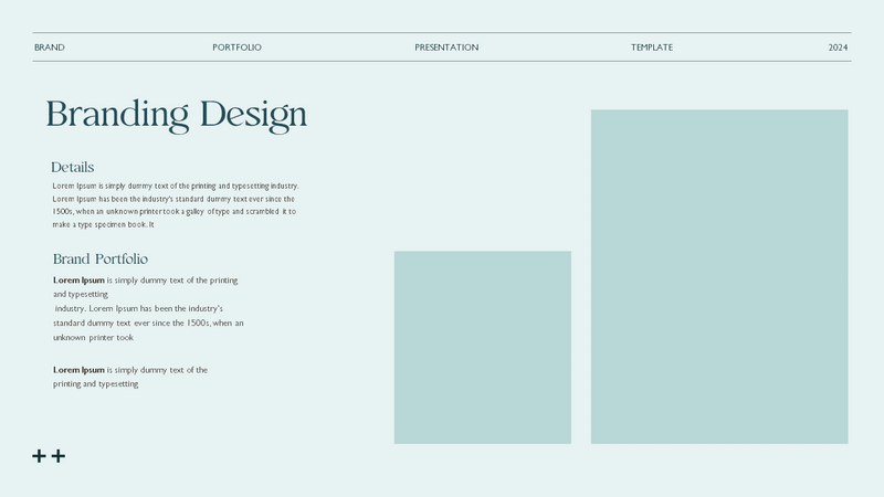 Portfolio Presentation Template