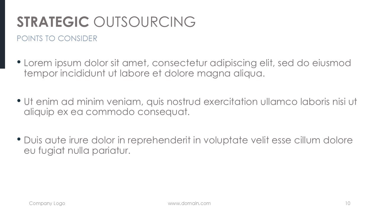 Strategic Outsourcing