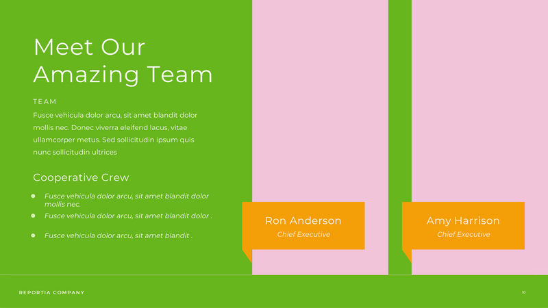 Reportia - Annual Report Powerpoint Template