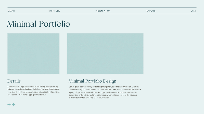 Portfolio Presentation Template