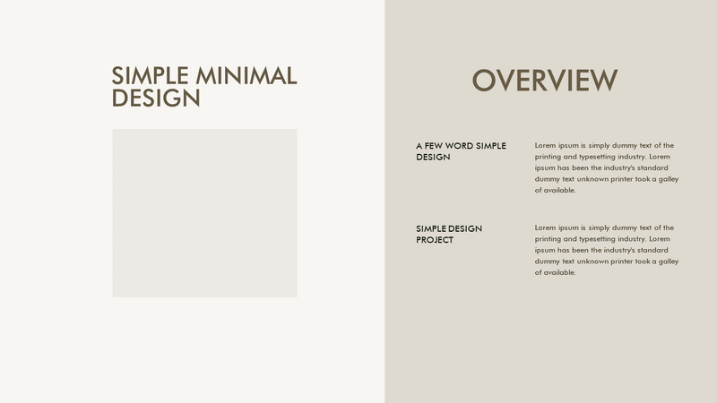 Portfolio Presentation Template