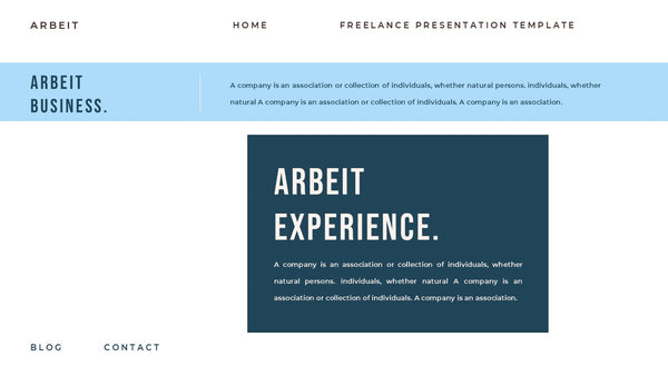 Arbeit - Portfolio PowerPoint Template