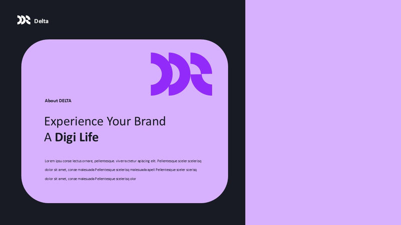 DELTA - Pitch Deck Powerpoint