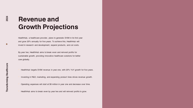 HealthHub - Medical Pitch Deck PowerPoint