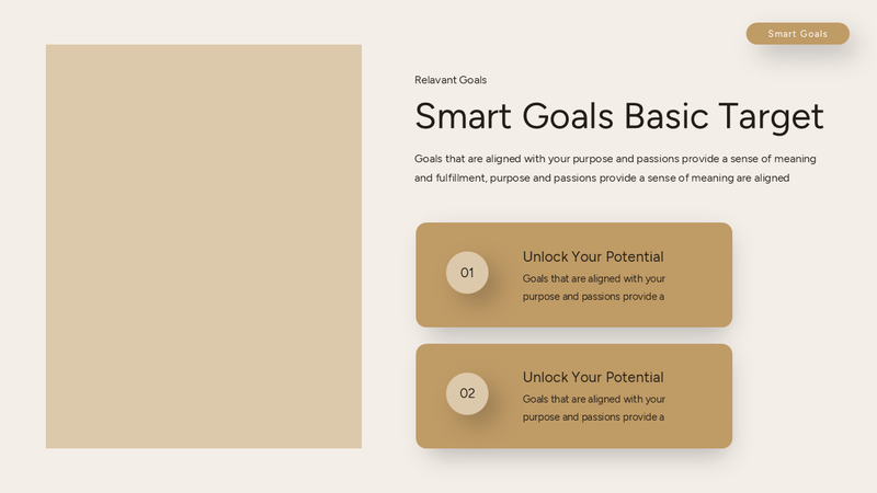 Smart Goals Powerpoint Template