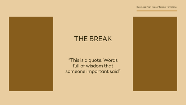 Classic Business Plan Keynote Template