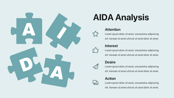 AIDA Analysis - Infographic for Powerpoint