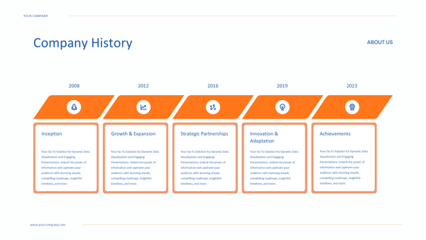 Timeline Infographic Presentation Power Point