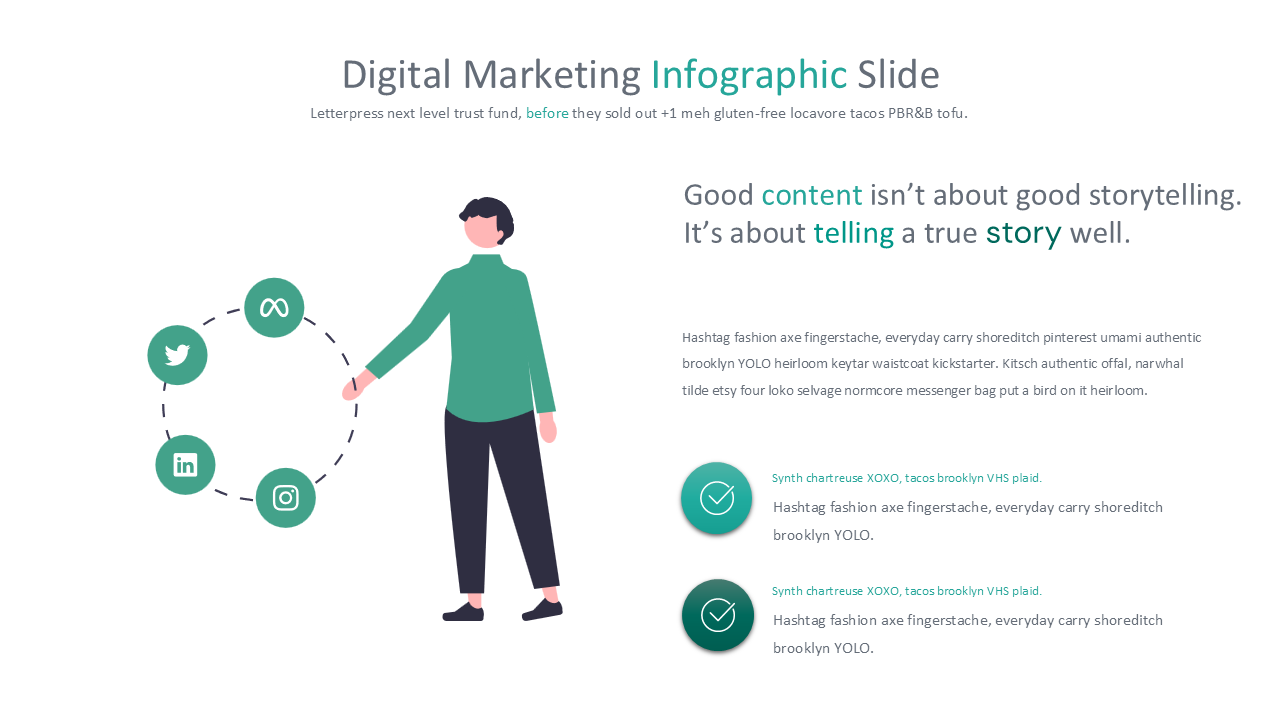 Digital Marketing - PowerPoint Infographics Slides