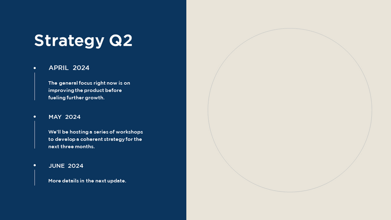 Investor Update Pitch Deck Template
