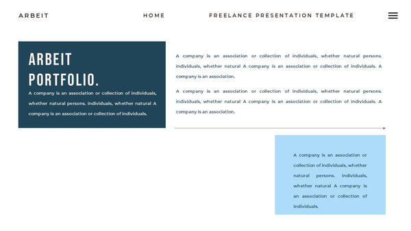 Arbeit - Portfolio PowerPoint Template