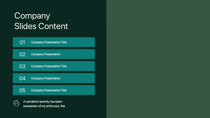 Company Overview - PowerPoint Template