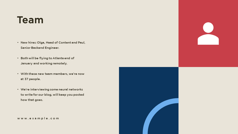 Investor Update Pitch Deck Template