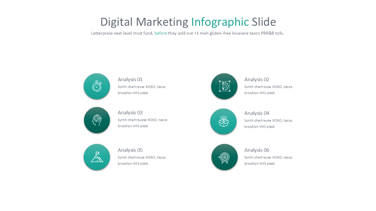 Digital Marketing - PowerPoint Infographics Slides