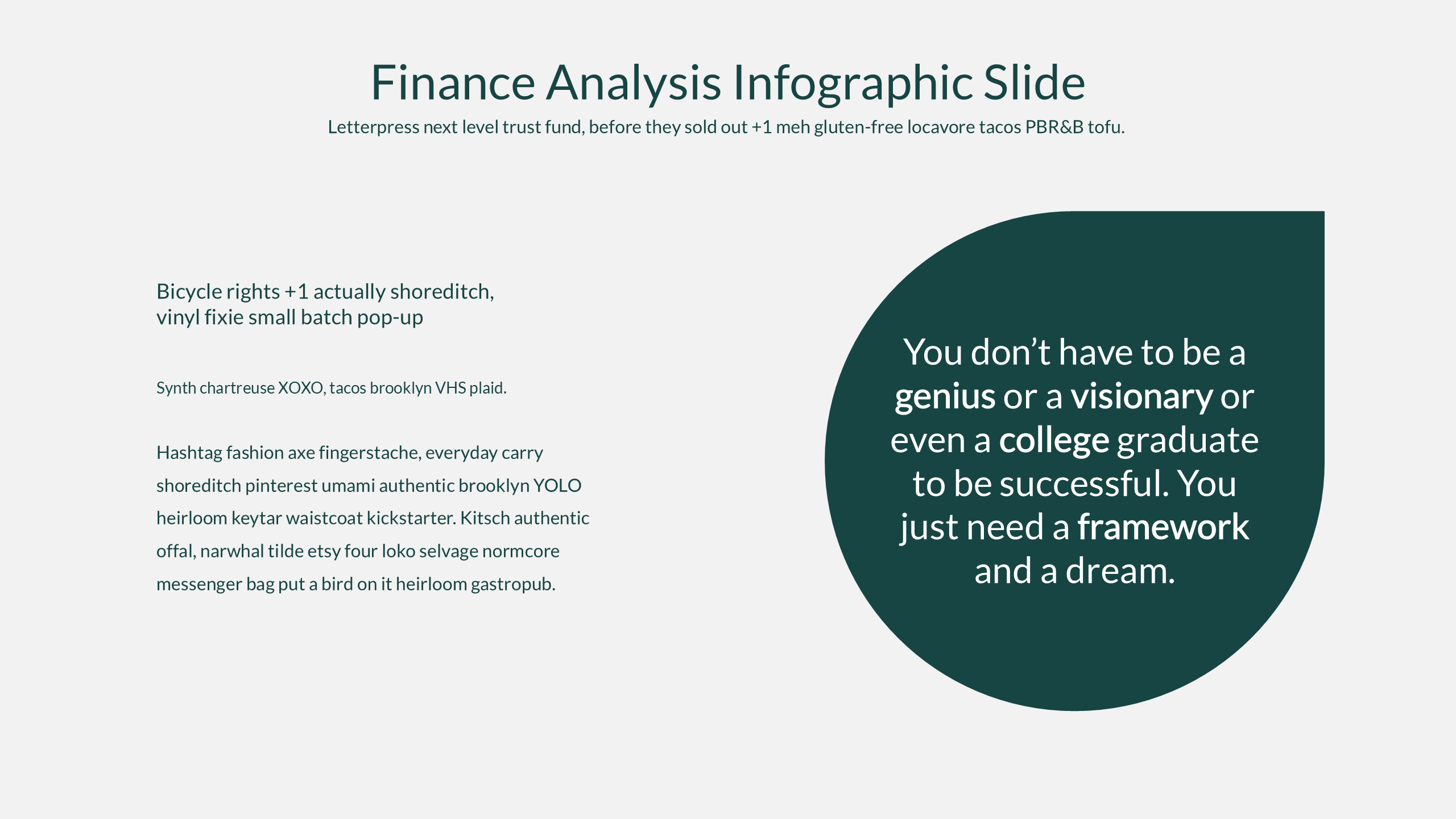 Finance Analysis PowerPoint Presentation