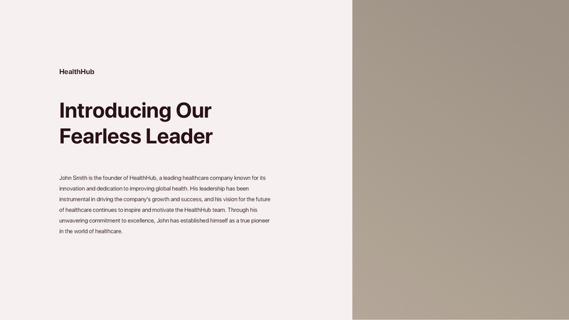 Digital Health Solutions Pitch Deck Template