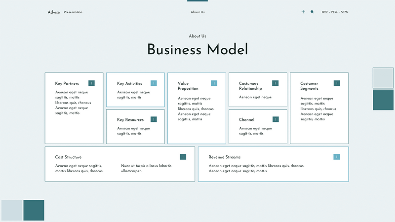 Advise - Business Plan Keynote