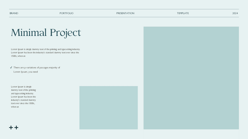 Portfolio Presentation Template