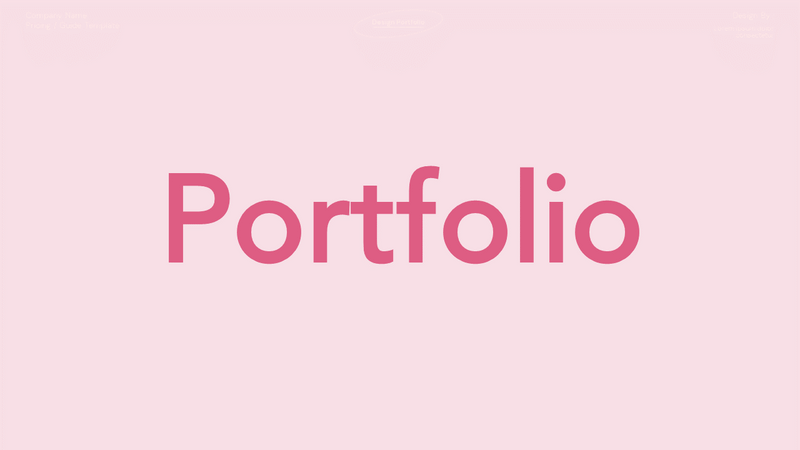 Portfolio Presentation Template