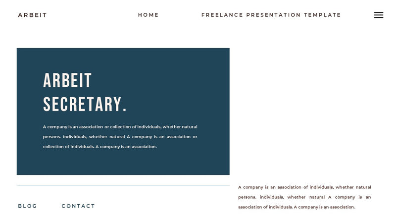 Arbeit - Portfolio PowerPoint Template