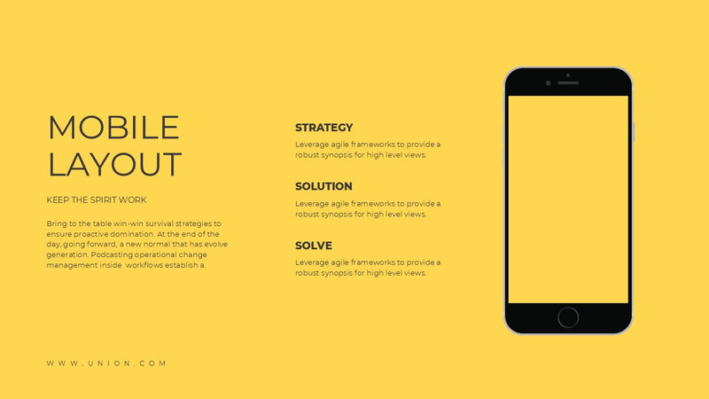Union : Pitch Deck Powerpoint Template