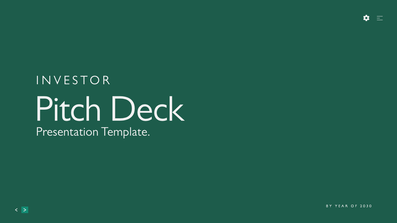 Investor Pitch-Deck Presentation Template