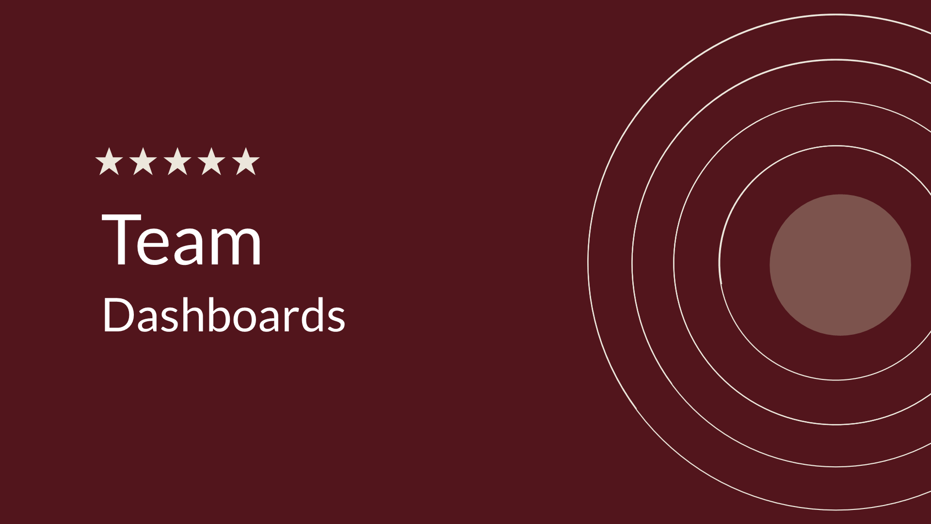 Team Dashboards Keynote Presentation Template