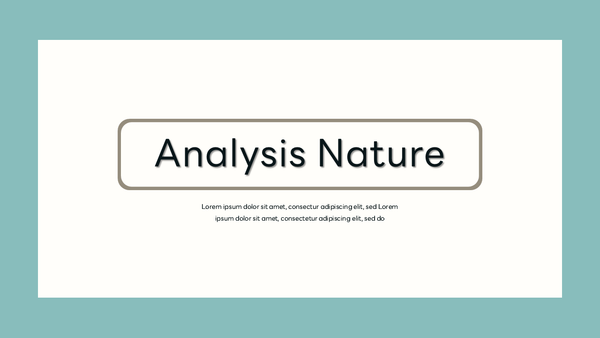 Analysis Nature Powerpoint Template