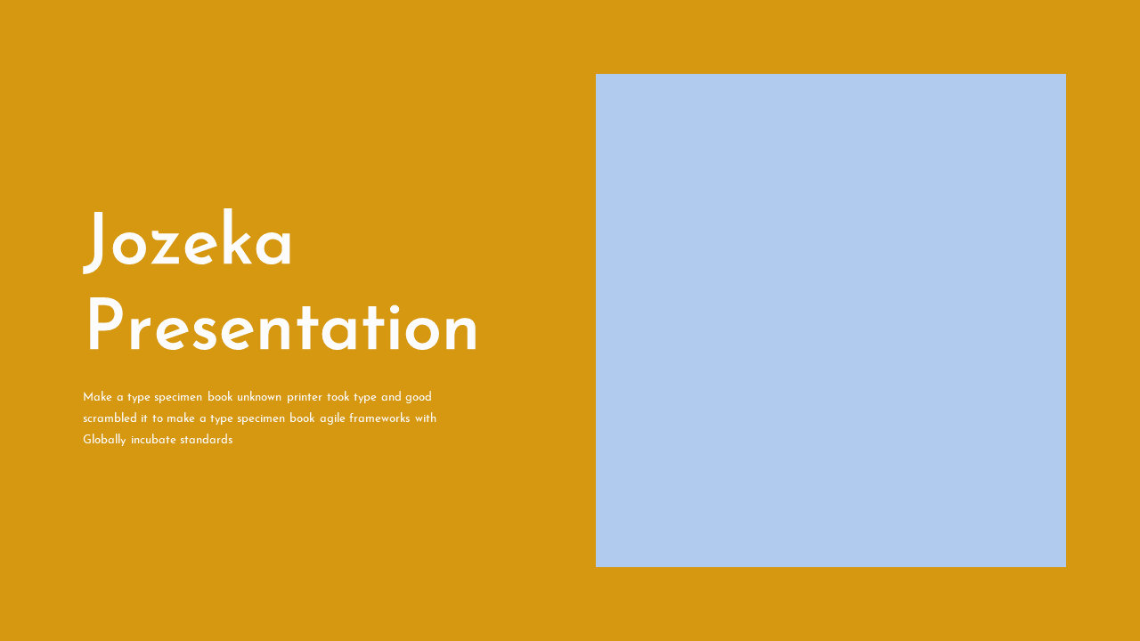 Jozeka - Investor Pitch Deck Powerpoint