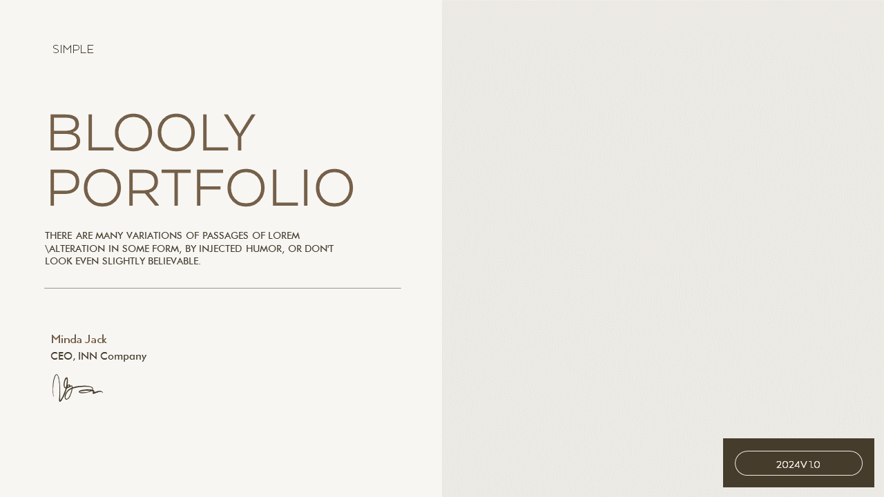 Portfolio Presentation Template