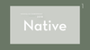 Native Minimalist PowerPoint Template