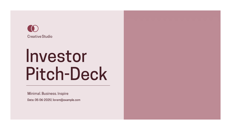 Investor Pitch Deck PowerPoint Presentation