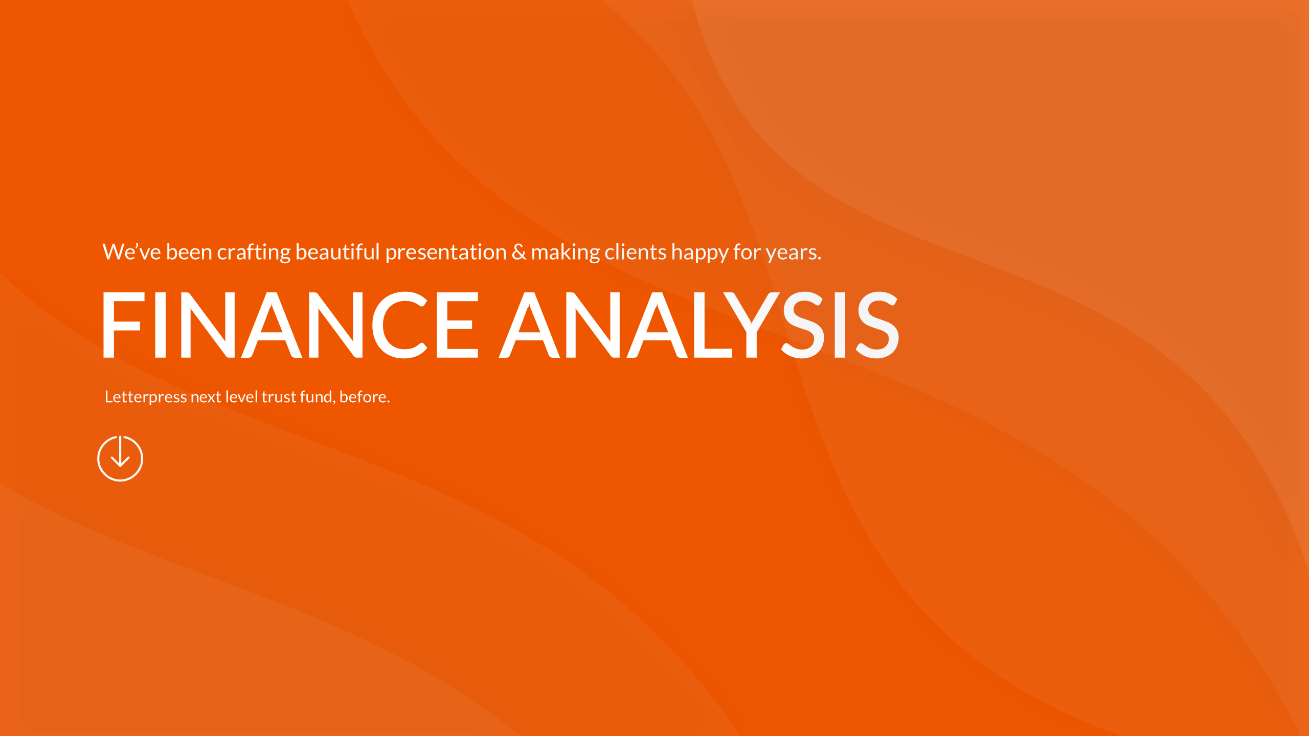 Finance Analysis PowerPoint Presentation