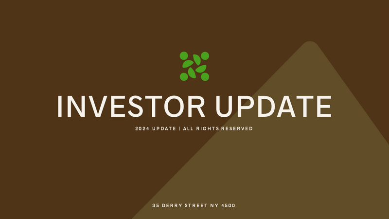 Investor Update Pitch Deck