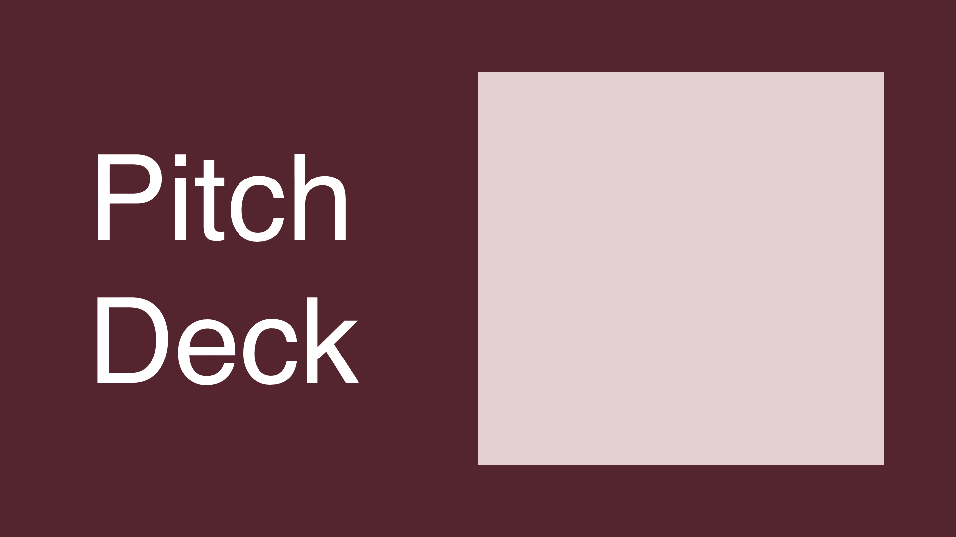 Pitch Deck Keynote