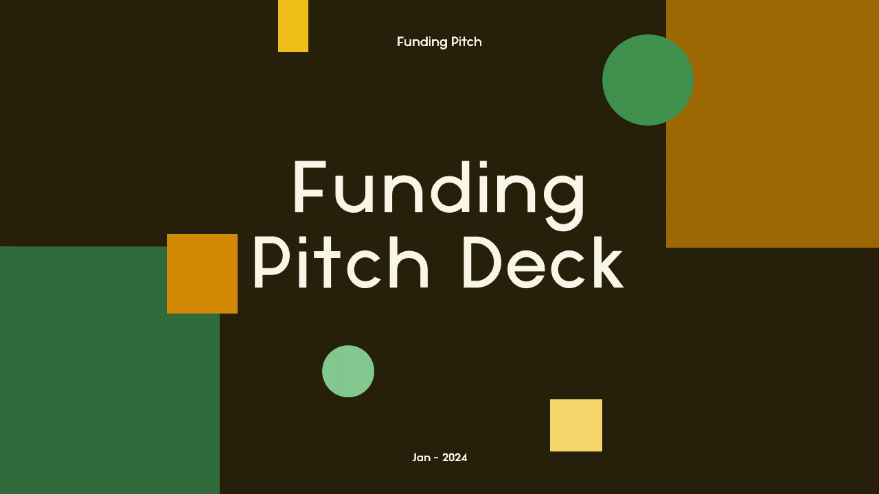 Investor Pitch Deck Presentation